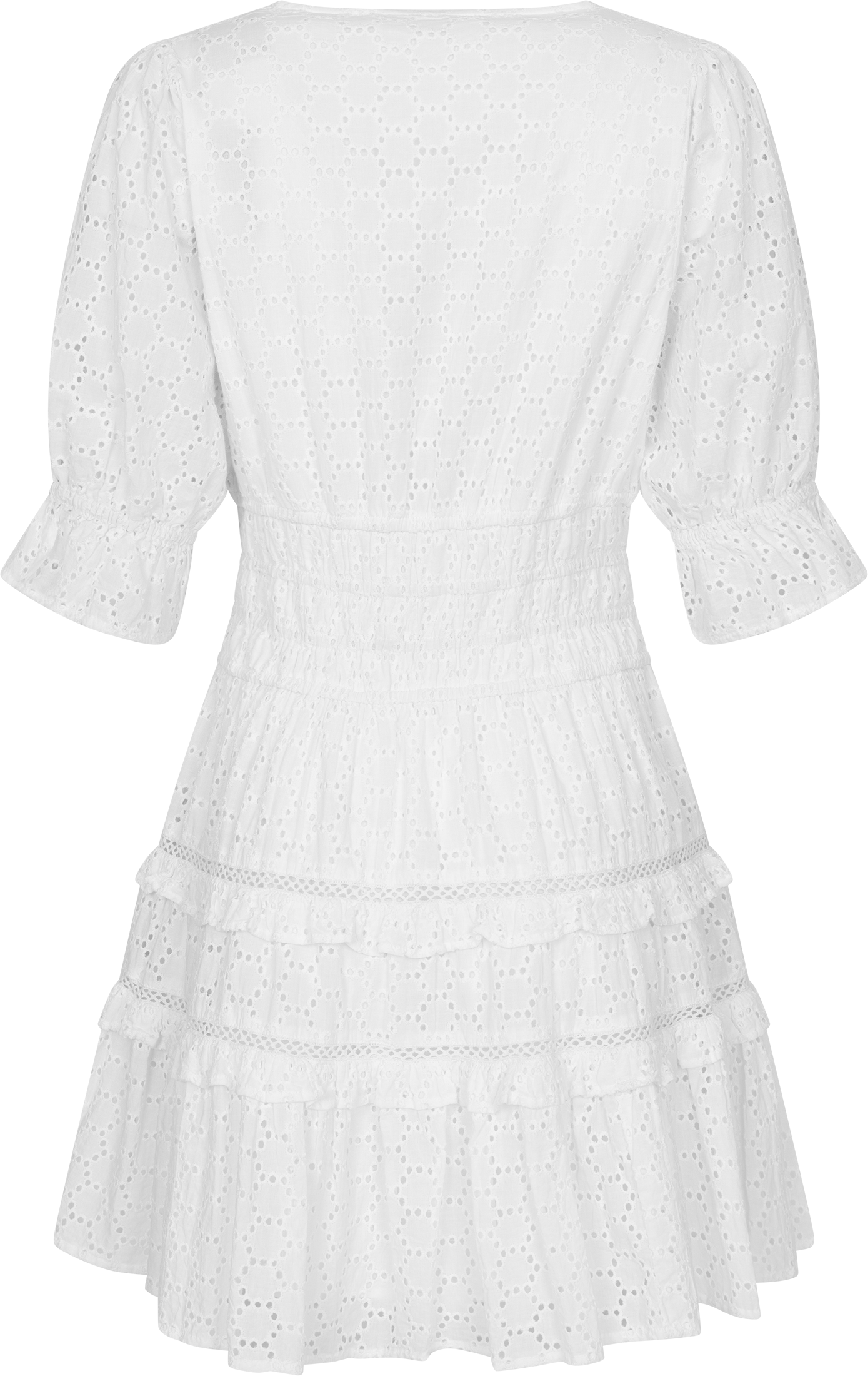 Valeria B Anglaise Dress - White