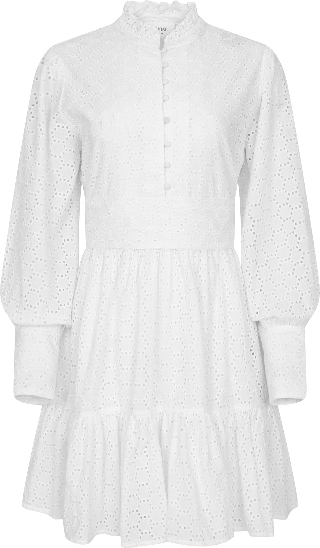 Liv Solid B Anglais Dress - White
