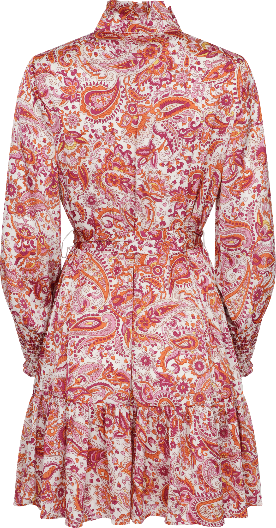 Saga Wide O Paisley Dress - Coral Paisley