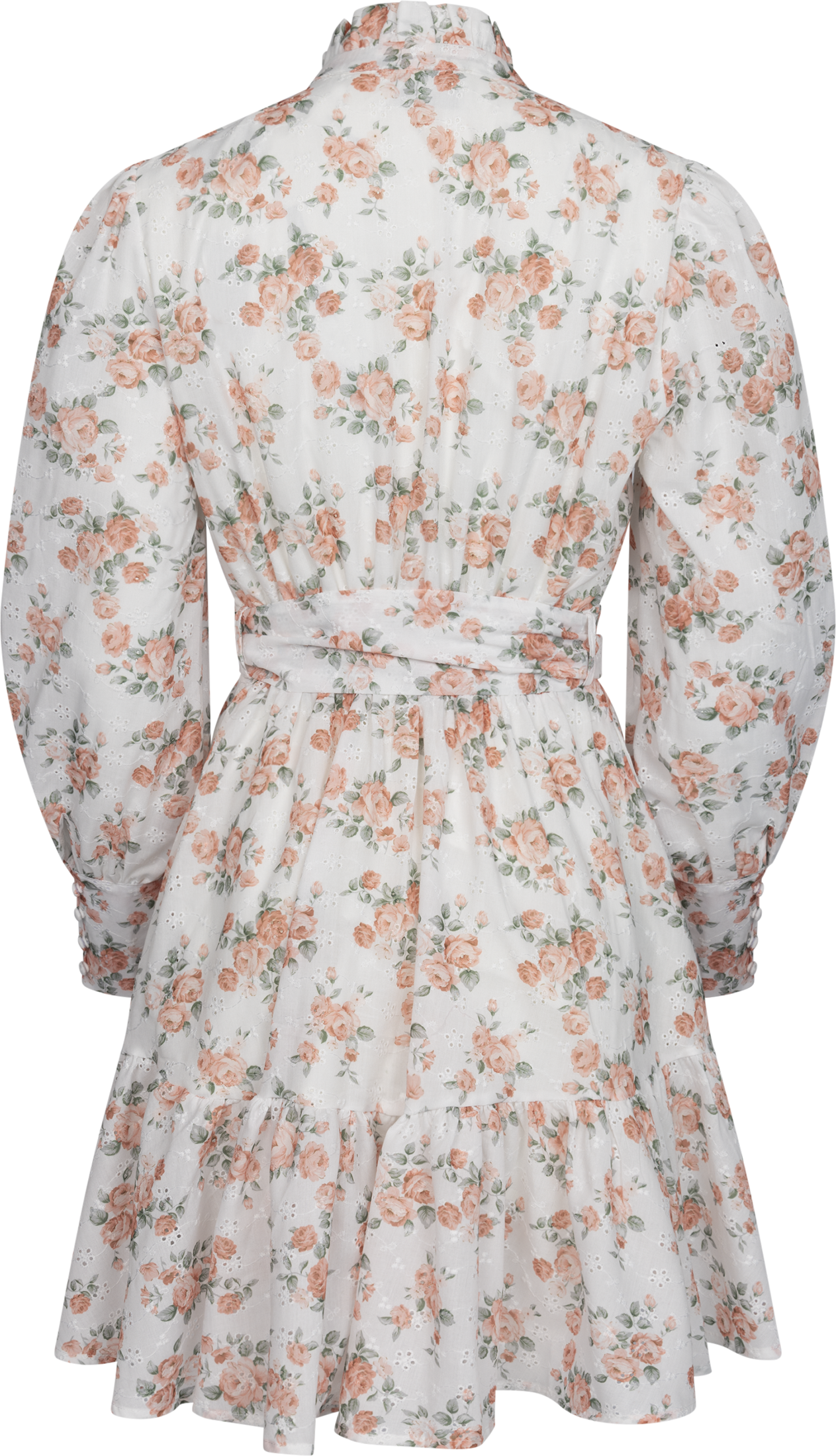 Liv B Rose Anglais Dress - Coral